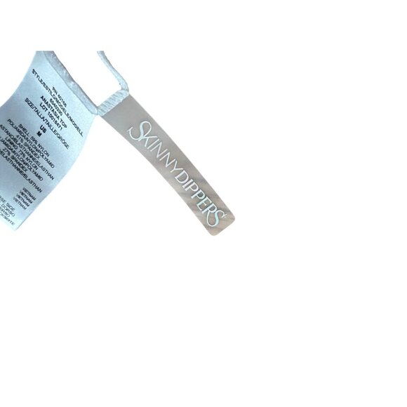 Skinny Dippers Swimwear Anastasia Underwire Strappy Bikini V Neck Top Sz M NWOT - Picture 5 of 9